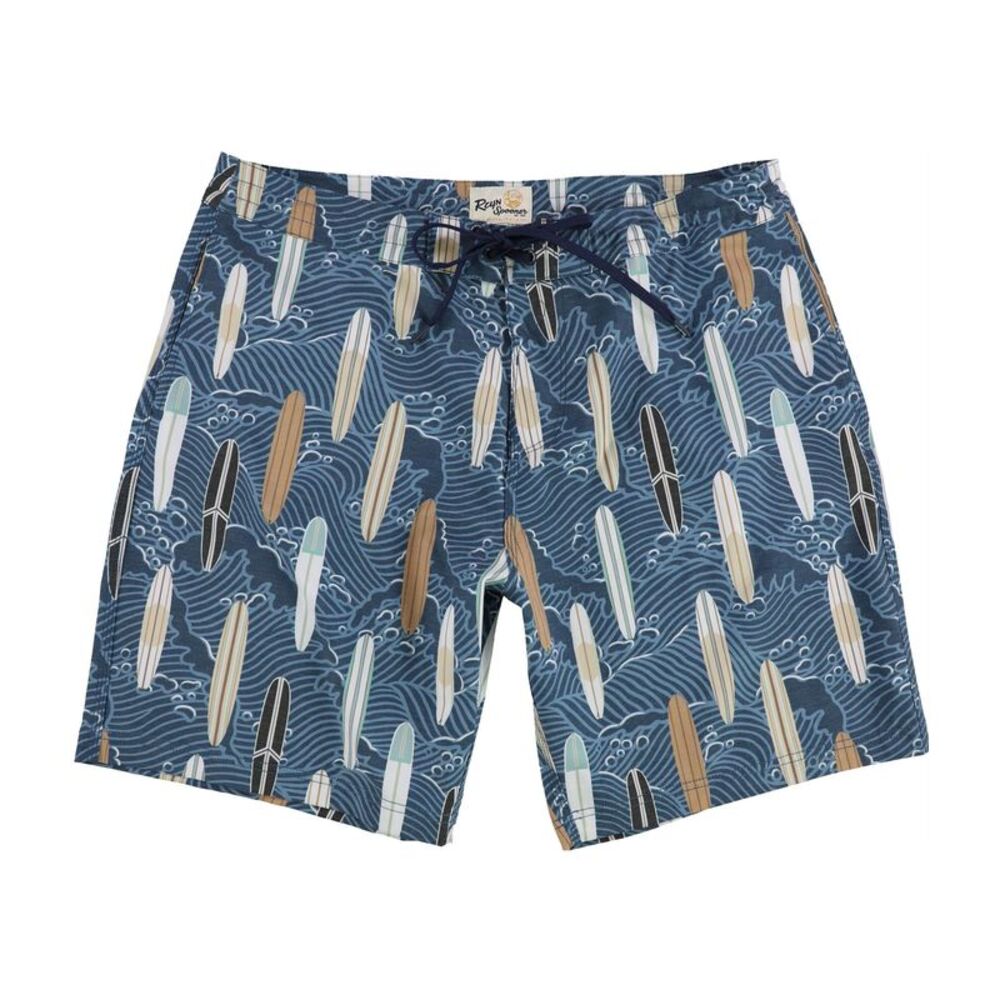 Reyn Spooner Mens Retro Boardin' Eco Swim Bottom Board Shorts, NWT